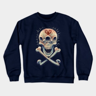 Biohazard triple eye skull Crewneck Sweatshirt